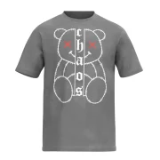 MEN'S ACID WASH CHAOS TEDDY T-SHIRT | 220 GSM Single Jersey Premium Streetwear Tee | Relaxed & Oversized Comfort Fit - Image 3