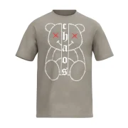 MEN'S ACID WASH CHAOS TEDDY T-SHIRT | 220 GSM Single Jersey Premium Streetwear Tee | Relaxed & Oversized Comfort Fit - Image 5