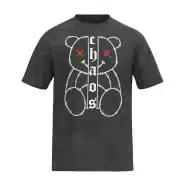 MEN'S ACID WASH CHAOS TEDDY T-SHIRT | 220 GSM Single Jersey Premium Streetwear Tee | Relaxed & Oversized Comfort Fit - Image 6