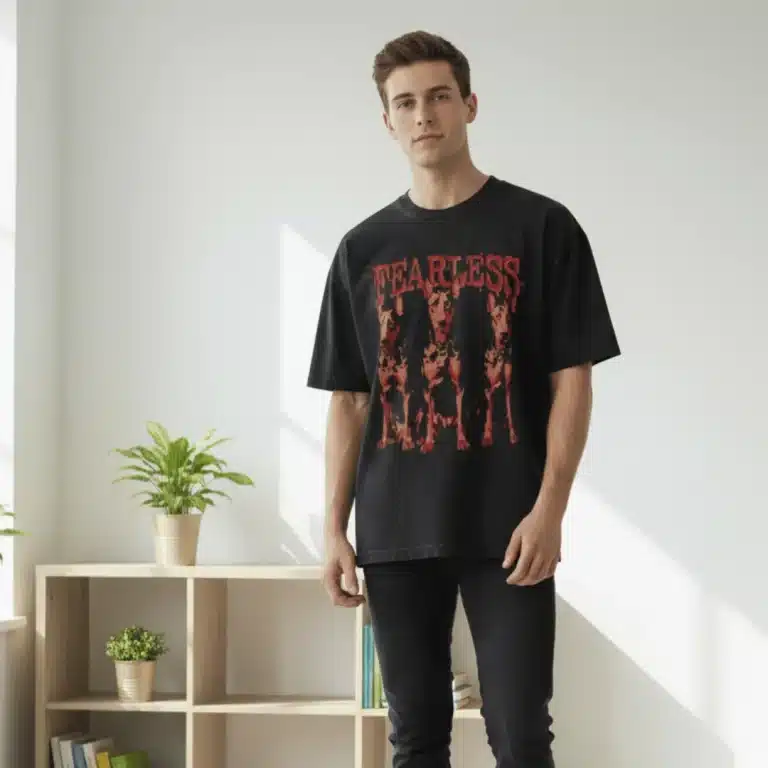 ACID WASH FEARLESS T-SHIRT