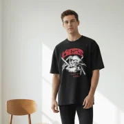 ACID WASH KISS T-SHIRT